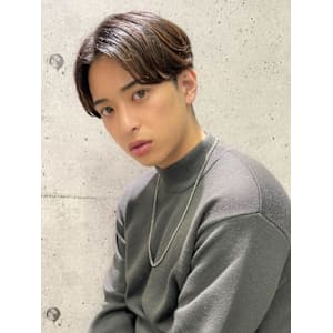 毛流れセンターパート