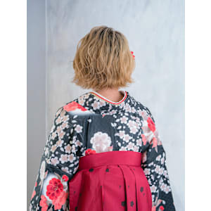 ☆カジュアルボブアレンジの袴スタイル☆