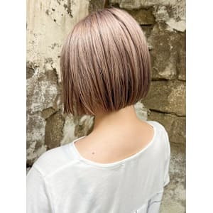 【Reir_吉祥寺】*切りっぱなしボブ＋ハイトーンベージュ*