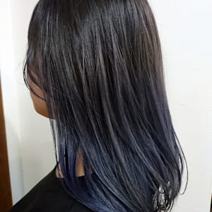 カット＋グラデーションカラーブリーチカラー