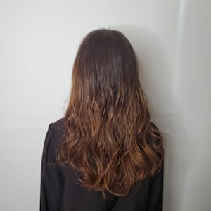 カット＋グラデーションカラーブリーチカラー