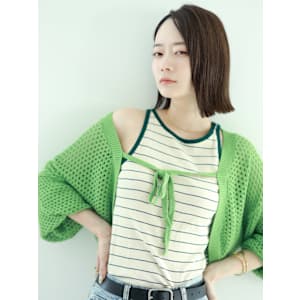 【tetote三宮shuri】ぱつっとボブ ニュアンスカラー