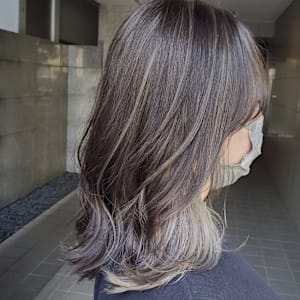 白髪ぼかしフルハイライトカラー