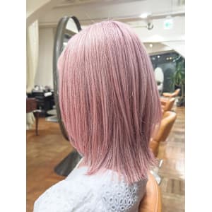 ペールピンク×ミディウルフ - Of HAIR GINZA【オブヘアーギンザ】掲載中