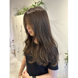 大串◎レイヤーロング×オリーブベージュ