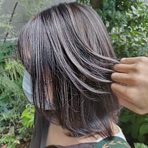 白髪ぼかしハイライトカラー