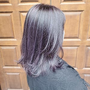 白髪ぼかしハイライトカラー