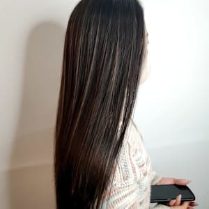 白髪ぼかしハイライトカラー