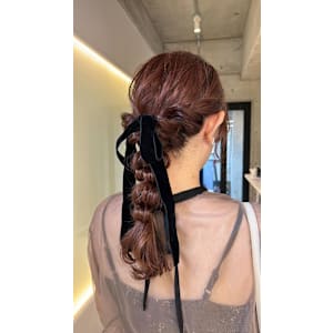 ゆるっとあみおろし/ロングヘアセット