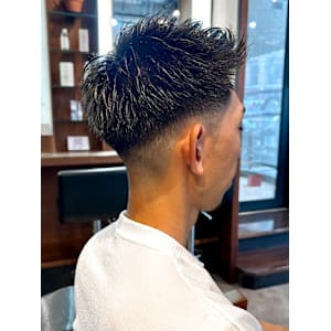 【IRIE 福岡】スパイキーショート×フェードスタイル