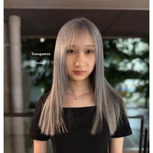 ハイトーン/シルバー/ベージュ/ロング/10代20代/薬院