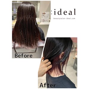 【スタイルチェンジ】白髪染め×イヤリングカラー