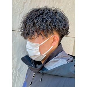 ツイストスパイラル/メンズパーマ/刈り上げ/マッシュ