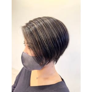 ハイライト/白髪ぼかし/ホワイト/シルバー/白髪ぼかしハイラ