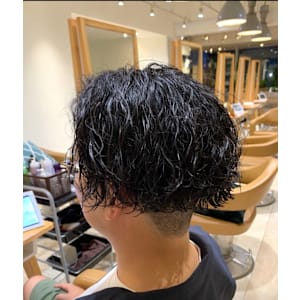 マッシュ×スパイラルパーマ