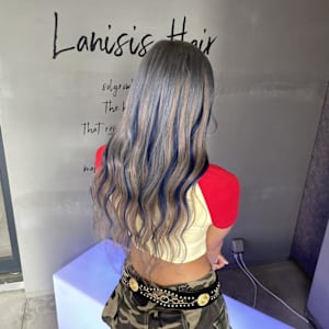 ブルーシルバー×スモーキーグレー