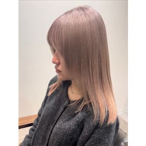 レイヤーカットハイトーンカラー髪質改善/艶カラー/縮毛矯正