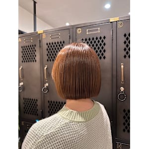 切りっぱなしボブヘルシースタイル/似合わせカット