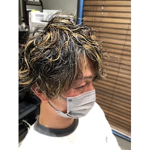 メンズパーマ/スパイラルパーマツイストパーマハイライト