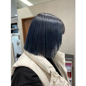 ブルーシルバー/ネイビーグレー/ブルーグレージュ/艶髪