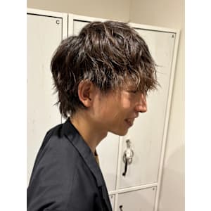 ツイストスパライルパーマ大人メンズヘア/ニュアンスパーマ