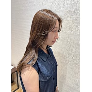 レイヤーカット/ニュアンスカラー/艶髪/美髪/デザインカラー