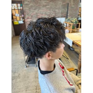 メンズヘア/爽やかツイストスパイラルパーマ/似合わせカット