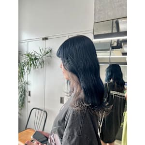 ネイビー×グレージュ