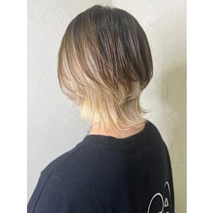 【Reir_下北沢】*ツートーンカラー＋ホワイト×アッシュ＊