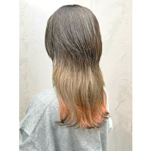 【Reir_下北沢】*ラインカラー＋ペールピンク×アッシュ*