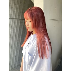 夏カラー/レッドカラー/ロングレッド