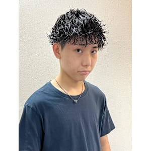 【平山明樹】波巻きスパイラルパーマ／ソフトマッシュ