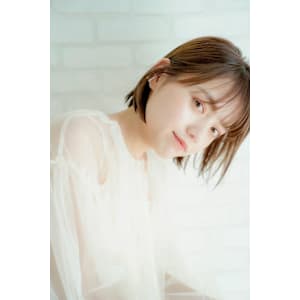 ピュアなイメージが可愛いナチュラルボブ