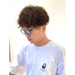 韓国マッシュ/スパイラルパーマ/アースカラー