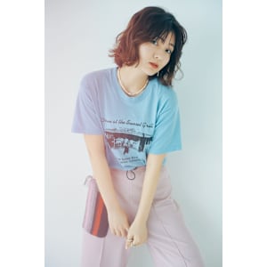 コテで巻いたようなパーマ