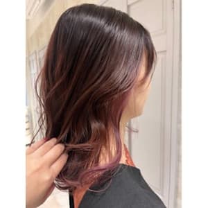 【and.S】大人可愛いインナーカラー