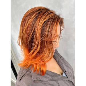 バレイヤージュ/エアタッチ/オレンジ