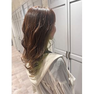 【and.S 銀座】ちょっぴり派手なインナーカラー