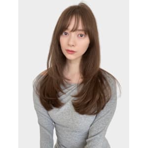 　20代30代韓国　抜け感ワンカール　レイヤーカット