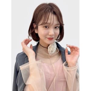 銀座20代30代韓国抜け感ボブ　フェイスレイヤー