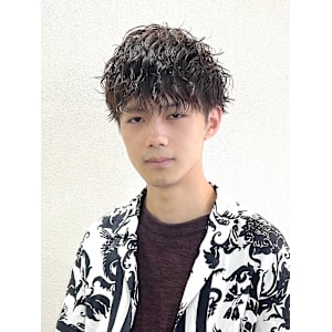 【平山明樹】ソフトツイストスパイラル／マッシュパーマ