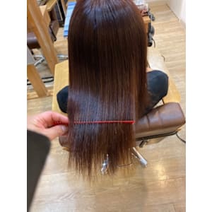 お客様髪質改善データ1286(夏のレッド系)