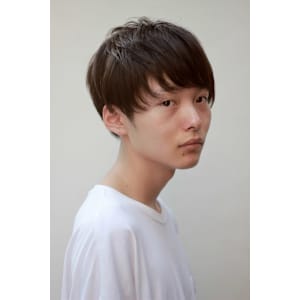 メンズお手入れ簡単ツーブロックマッシュショート