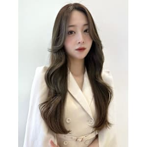 韓国ヘア /オリーブベージュ/レイヤー/