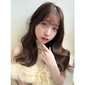 韓国ヘア シースルーバング ロング