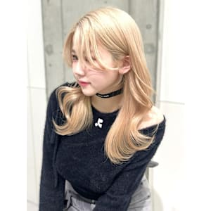 大人艶髪　韓国スタイル　ハイトーン　美髪