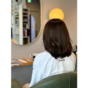 #大人ミディ　#ミディアムボブ　#ことりベージュ