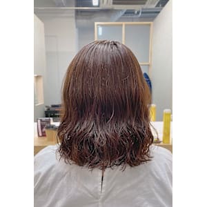 再現簡単☆デジタルパーマでのミックスウェーブ♪