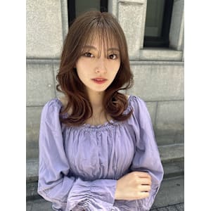 大人可愛い波巻きセミディ【銀座/有楽町】30代40代50代