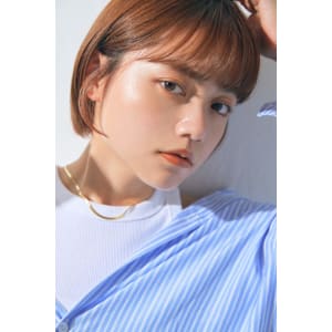 ミニボブ×透明感ベージュカラー【池袋・池袋東口】